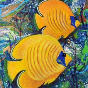 Original Acrylic Painting Collectible Artist Signed CASSANDRA ~